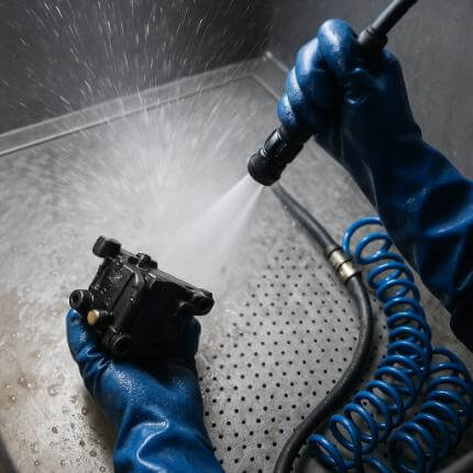 Aqua blasting
